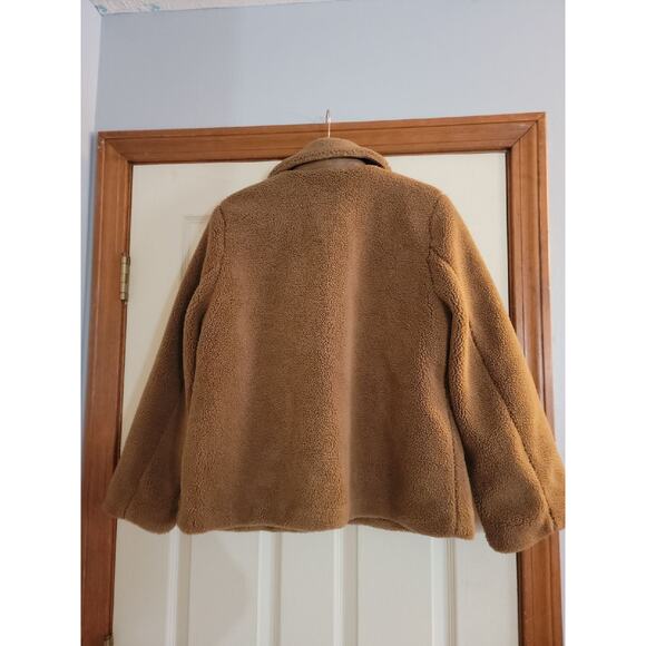 NWT Sz L Rebecca Minkoff Teddy Brown Jacket - Picture 4 of 7